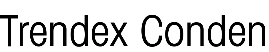 Trendex Condensed SSi Condensed Font Download Free